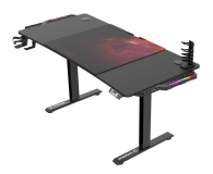 Ultradesk LEVEL V2 LED RGB (Czarno-Czerwone) (elektryczna regulacja) - 1191846 - zdjęcie 2